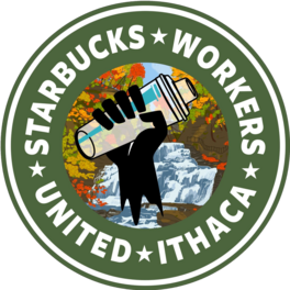 Starbucks Workers United Ithaca Logo